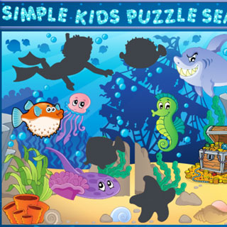 Simple Kids Puzzle - Sea